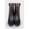 Rubber black boots