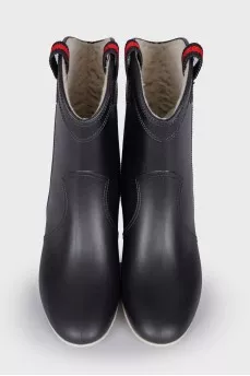Rubber black boots