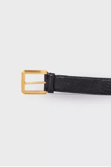 Men's embossed leather belt
