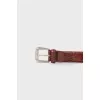 Men's brown leather belt