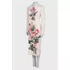 Floral print silk dress with tag