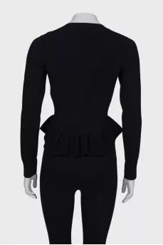 Black sweater with pearls