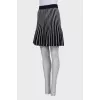 High rise striped skirt