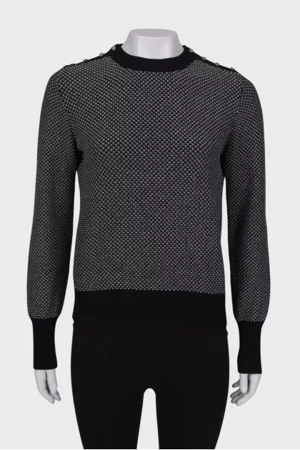 Black and white jumper