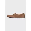 Men's suede moccasins