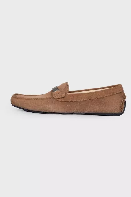 Men's suede moccasins