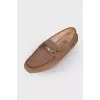 Men's suede moccasins
