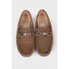 Men's suede moccasins