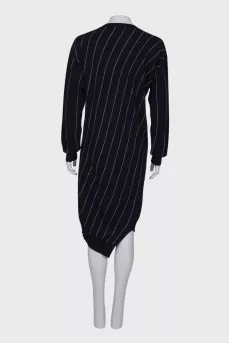 Striped wool dress