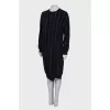 Striped wool dress