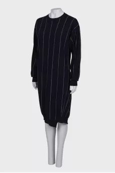 Striped wool dress