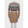 Beige patterned dress
