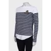 Blue striped long sleeve