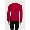 Red jumper with embroidery