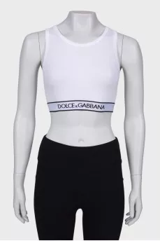 White top with logo