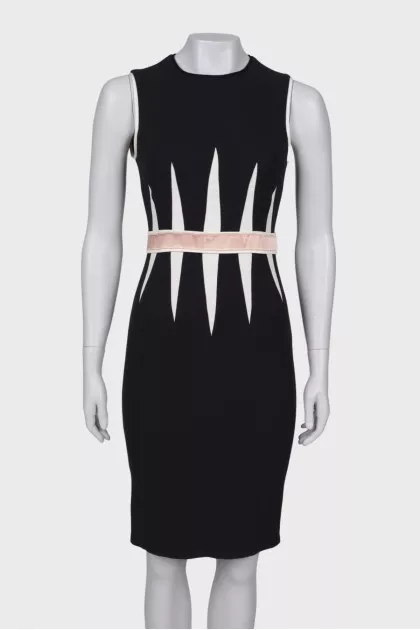 Charcoal close-fitting dress
