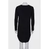 Black scoop neck dress
