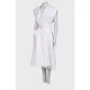 White wrap dress with belt