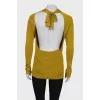 Long sleeve open back