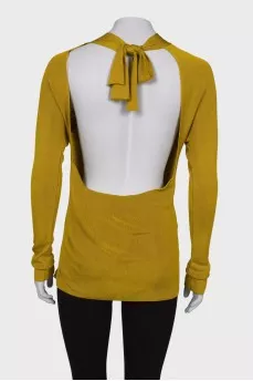 Long sleeve open back