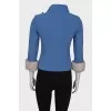 Jacket with fur cuffs