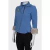 Jacket with fur cuffs