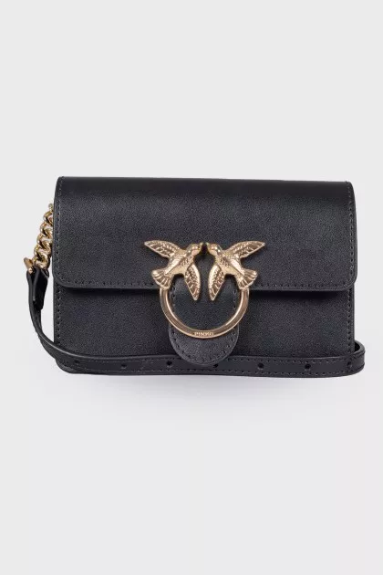 Black mini shoulder bag