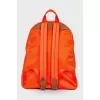 Coral leather backpack
