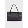 Satchel made of genuine leather