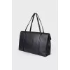 Satchel made of genuine leather