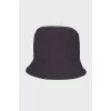 Hat with rubber logo