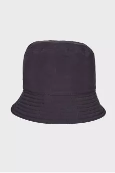 Hat with rubber logo