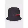 Hat with rubber logo