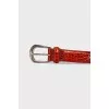 Men's crocodile leather belt