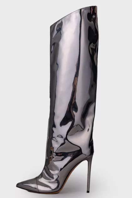 Silver Alex boots