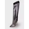 Silver Alex boots