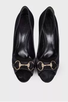 Open toecap textile shoes
