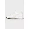 White sneakers with mesh