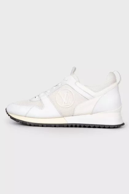 White sneakers with mesh