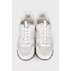 White sneakers with mesh