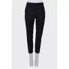 Wool navy trousers