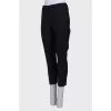 Wool navy trousers