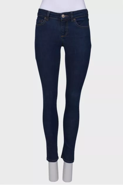 Blue skinny jeans