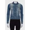 Denim jacket with wash effect 
