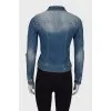 Denim jacket with wash effect 