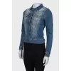 Denim jacket with wash effect 