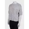 Short sleeve cashmere sweater