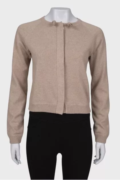Cashmere cardigan with buttons