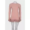 Pink dress with ruffles