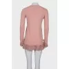 Pink dress with ruffles